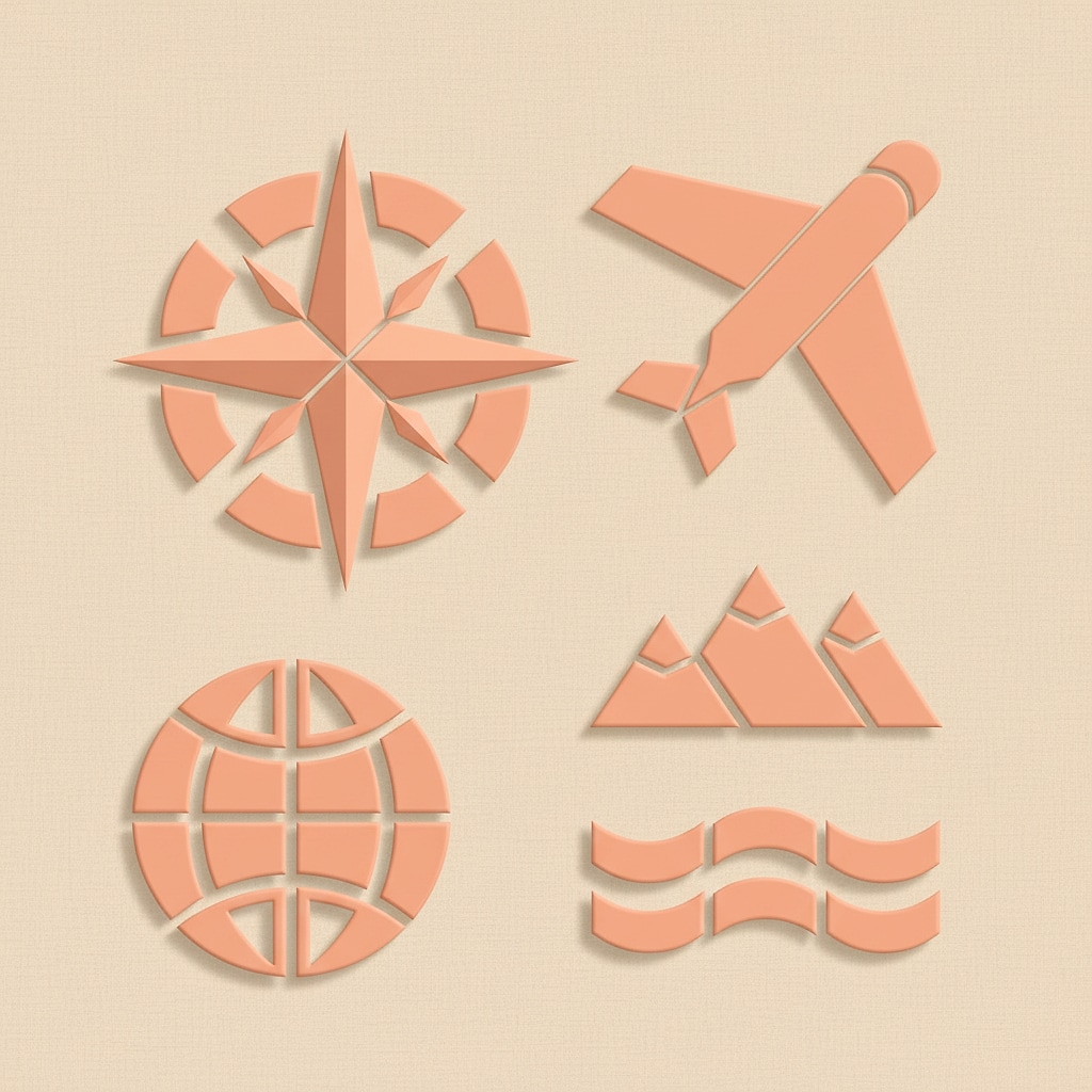 Dekorative Reise-Ikonen