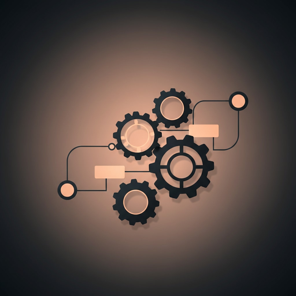 Dekorative Automatisierungsgrafik