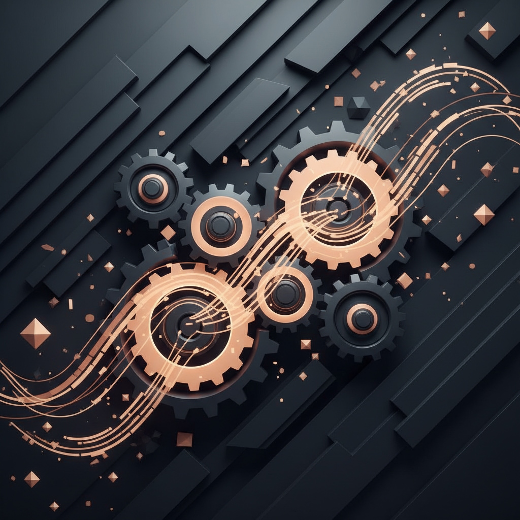 Dekorative Automatisierungsgrafik